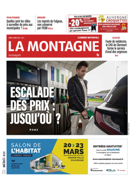 Cover of La Montagne (Clermont-Metropole)