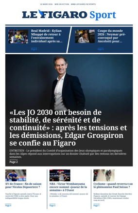 Cover of Le Figaro Sport