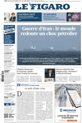 Cover of Le Figaro