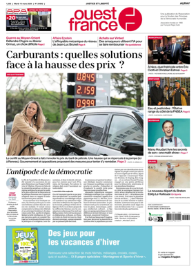 Cover of Ouest France (Auray)