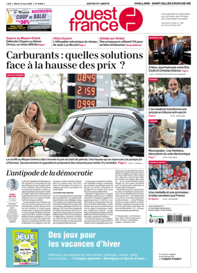 Cover of Ouest France (Challans / Saint-Gilles-Croix-de-Vie)