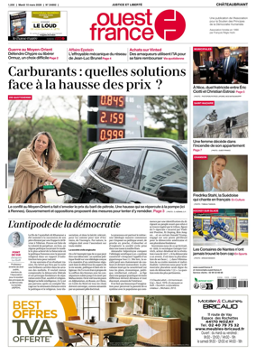 Cover of Ouest France (Chateaubriant)