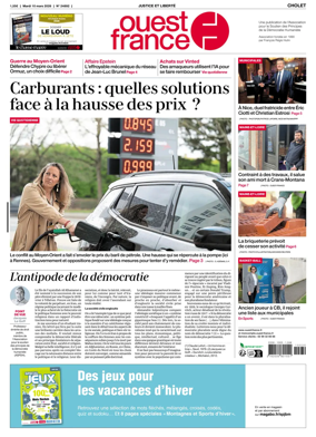 Cover of Ouest France (Cholet)