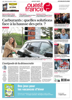 Cover of Ouest France (Les Sables-d'Olonne)