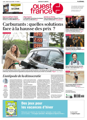 Cover of Ouest France (Ploermel)