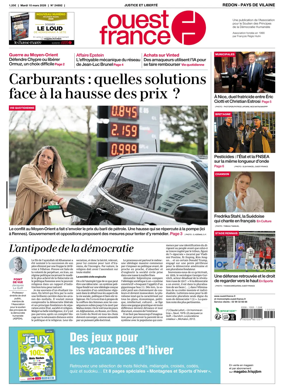 Cover of Ouest France (Redon / Pays de Vilaine)