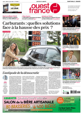 Cover of Ouest France (Saint-Malo)