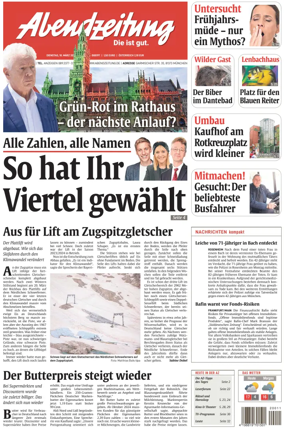 Cover of Abendzeitung Munchen