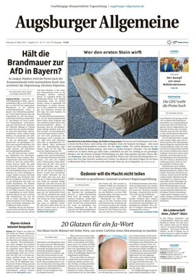 Cover of Augsburger Allgemeine (Ausgabe Stadt)