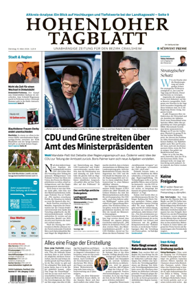 Cover of Hohenloher Tagblatt