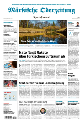 Cover of Markische Oderzeitung Spree-Journal