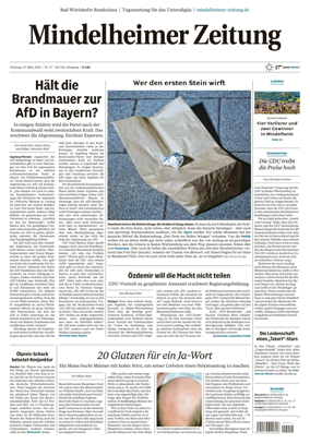 Cover of Mindelheimer Zeitung