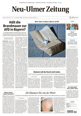 Cover of Neu-Ulmer Zeitung