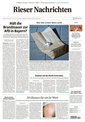 Cover of Rieser Nachrichten