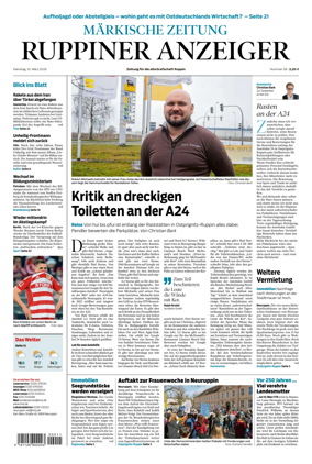 Cover of Ruppiner Anzeiger