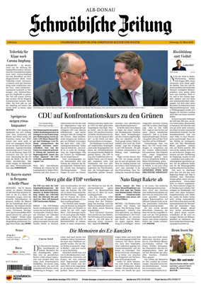 Cover of Schwabische Zeitung (Alb-Donau)