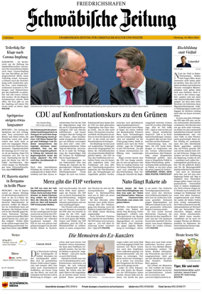 Cover of Schwabische Zeitung (Friedrichshafen)