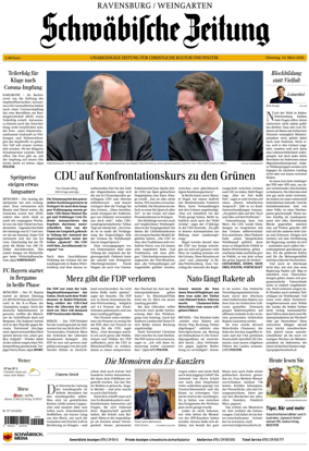 Cover of Schwabische Zeitung (Ravensburg / Weingarten)