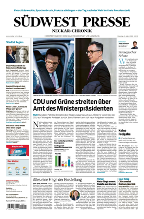 Cover of SUDWEST PRESSE - Neckar-Chronik