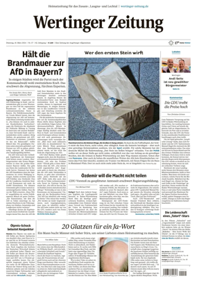 Cover of Wertinger Zeitung