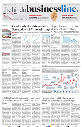 Cover of BusinessLine (Hyderabad)