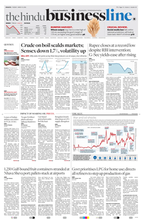 Cover of BusinessLine (Kolkata)