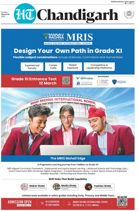 Cover of Hindustan Times (Chandigarh) - Live