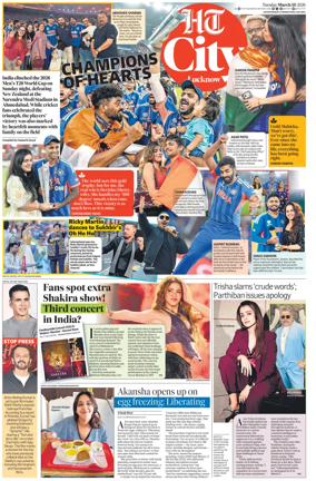 Cover of Hindustan Times (Lucknow) - Live