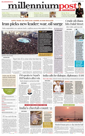 Cover of Millennium Post