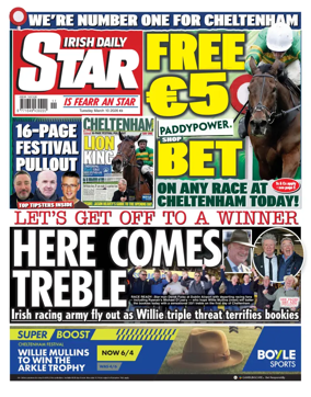 Cover of Irish Daily Star