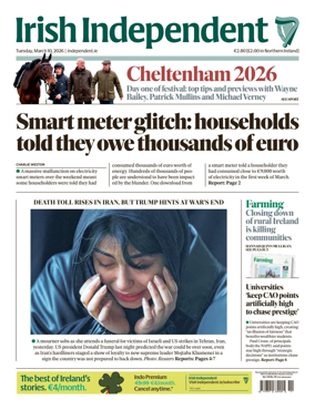 Cover of Irish Independent