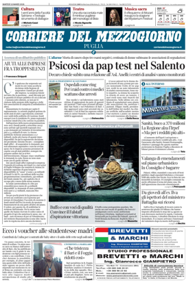 Cover of Corriere del Mezzogiorno (Puglia)