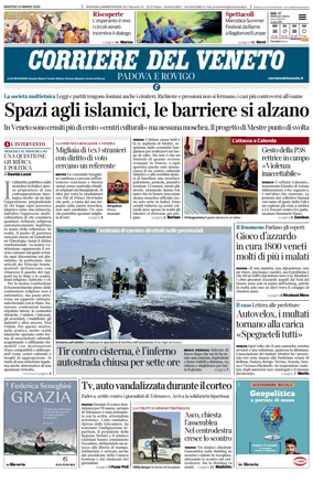 Cover of Corriere del Veneto (Padova e Rovigo)