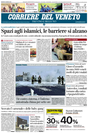 Cover of Corriere del Veneto (Treviso e Belluno)