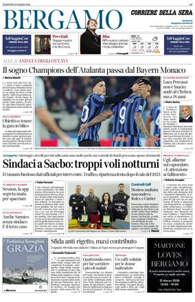 Cover of Corriere della Sera (Bergamo)