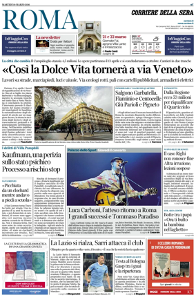 Cover of Corriere della Sera (Roma)