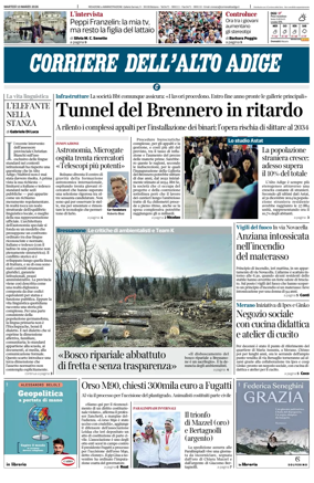 Cover of Corriere dell'Alto Adige