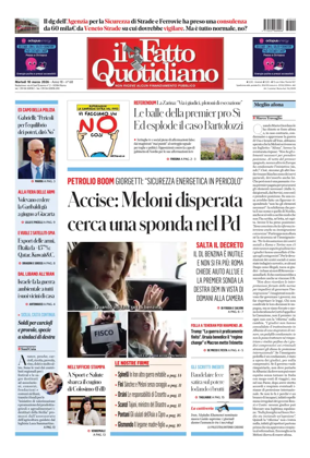Cover of Il Fatto Quotidiano