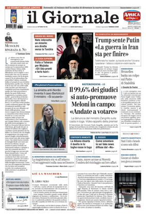 Cover of Il Giornale (Italy)