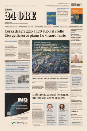 Cover of Il Sole 24 Ore