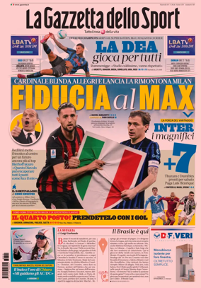 Cover of La Gazzetta dello Sport