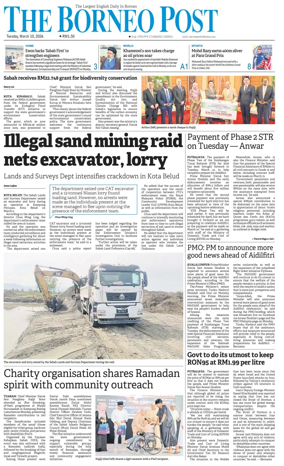 Cover of The Borneo Post (Sabah)