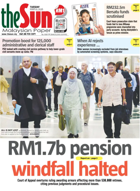 Cover of The Sun (Malaysia)