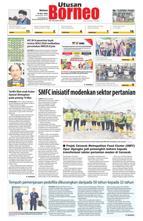 Cover of Utusan Borneo (Sarawak)