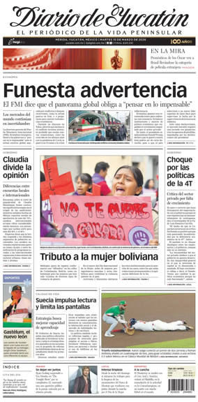 Cover of Diario de Yucatan