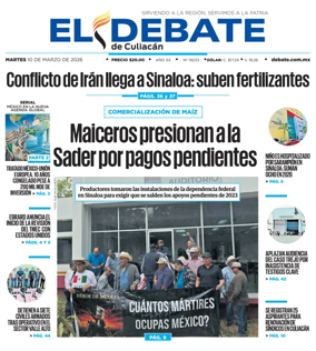Cover of El Debate de Culiacan