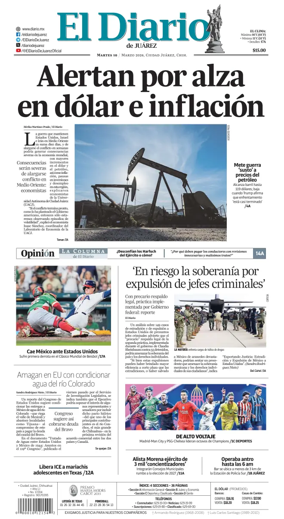 Cover of El Diario de Juarez