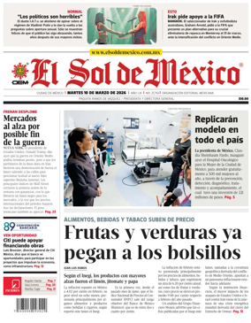 Cover of El Sol de Mexico