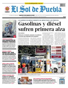 Cover of El Sol de Puebla