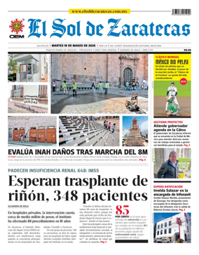 Cover of El Sol de Zacatecas